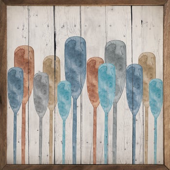 Watercolor Oars